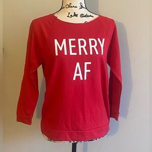 Red women’s holiday shirt